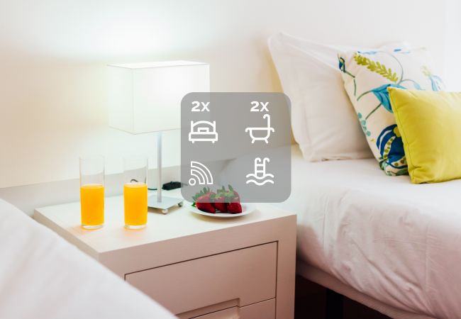 Apartamento para férias São Martinho do Porto SCH041 Apartamento arrendar alugar férias praia piscina familia cozinha equipada wc com banheira Portugal SCH Casas