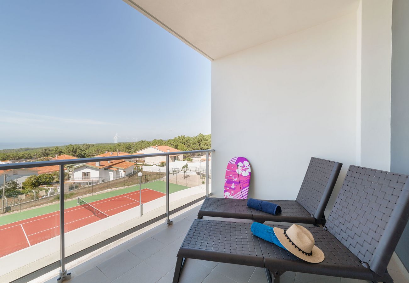 Apartamento, férias, Nazaré, praia, piscina, ondas, Portugal, SCH