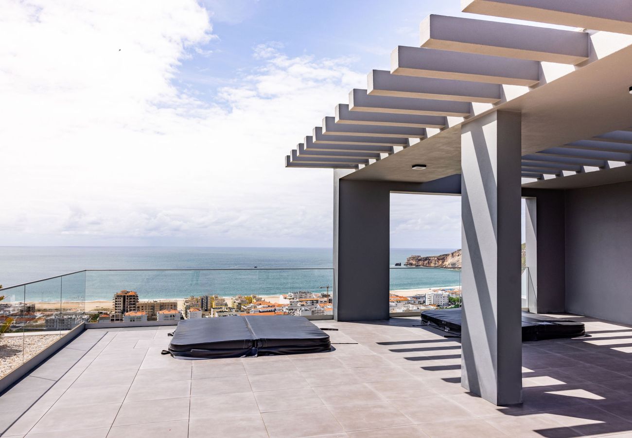 Apartamento Nazaré, vista mar, piscina, Pederneira, alojamento T2