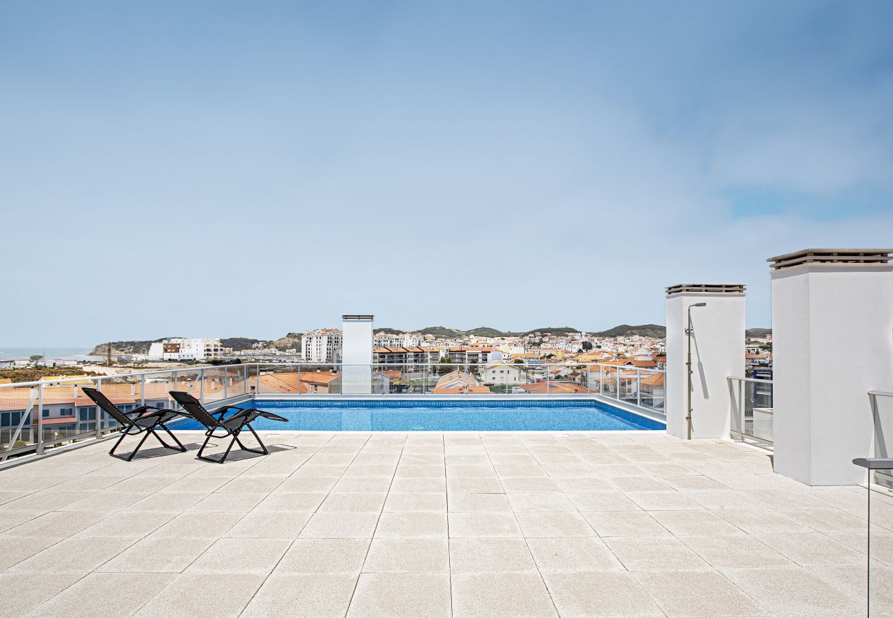 Apartamento de alquiler de vacaciones playa piscina familiar cocina equipada wc con bañera cama doble Portugal SCH