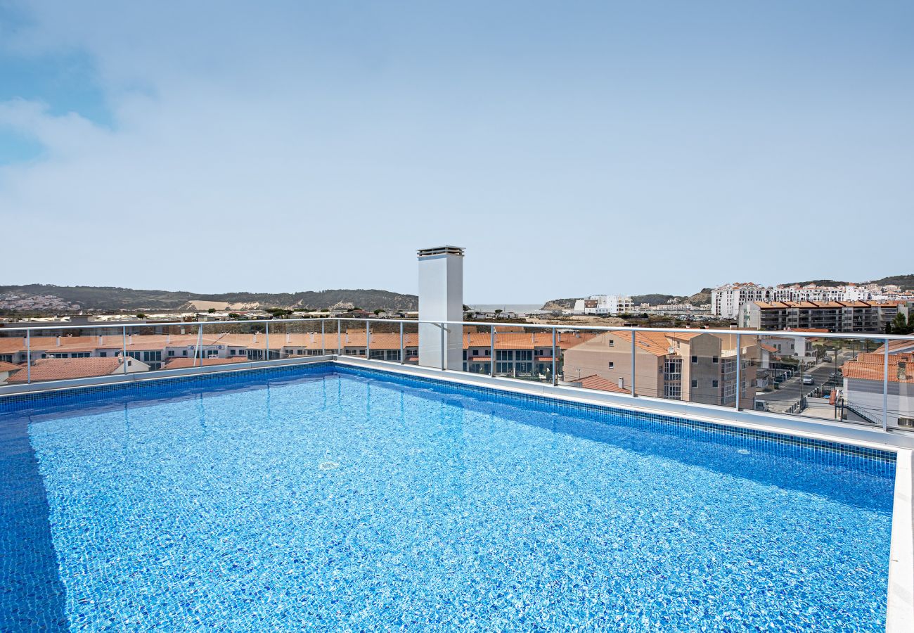 Apartamento de alquiler de vacaciones playa piscina familiar cocina equipada wc con bañera cama doble Portugal SCH