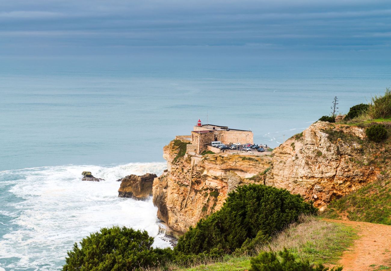 Vista al mar, vacaciones, playa, Nazaré, Portugal, BY SCH