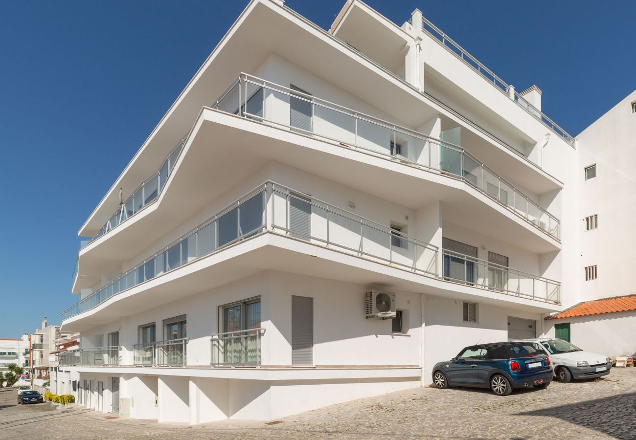 appartement, vacances, Nazaré, plage, piscine en toiture, Portugal