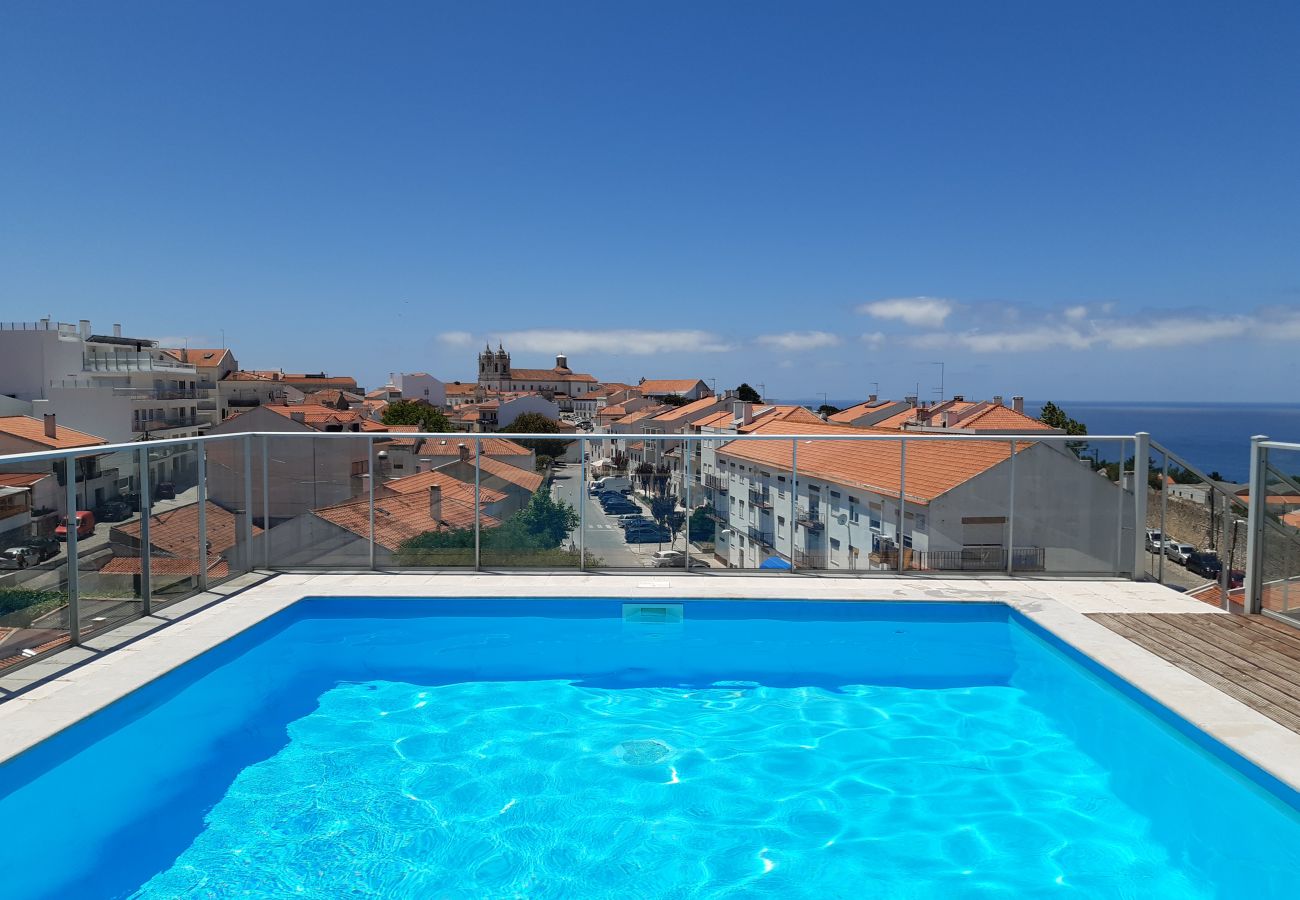 Appartamento a Nazaré - Appartamento con 2 camere da letto a Nazare - Vista mare della piscina